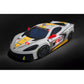 Premium Indoor Car Cover in Gray with Fully Rendered Corvette C8.R (for models with High Wing Spoiler)