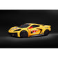 Premium Indoor Car Cover in Yellow with Fully Rendered Corvette C8.R (for models with High Wing Spoiler)