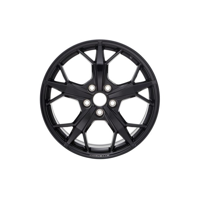 20x11-Inch Aluminum 5-Trident Spoke Rear Wheel in Black